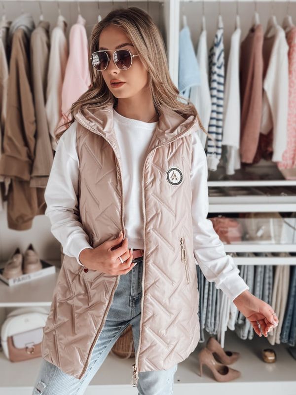 DStreet Kamizelka damska przejściowa pikowana GRANDI różowa Dstreet