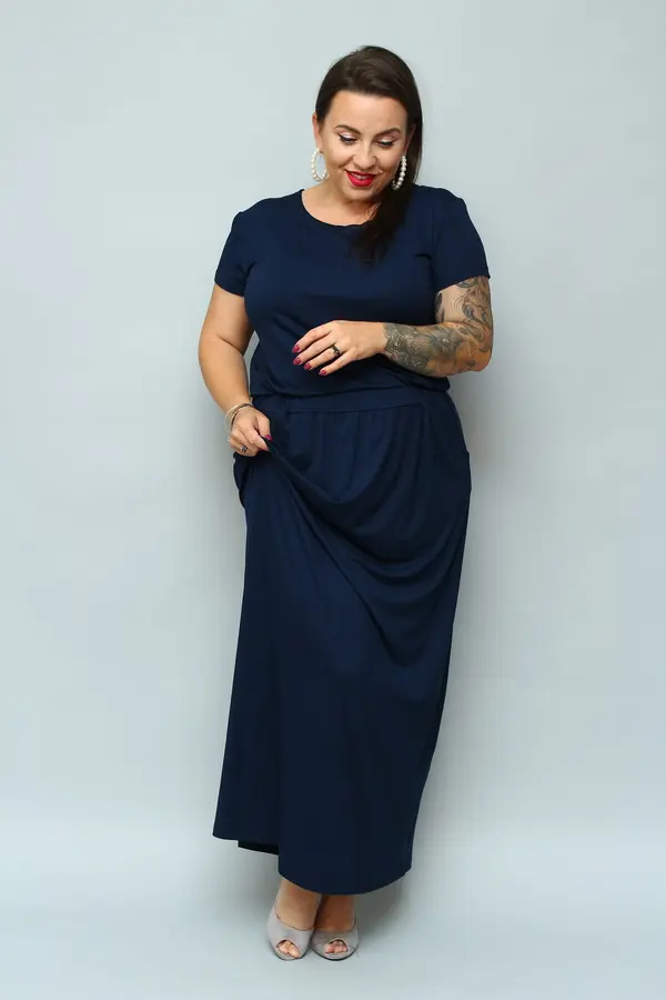Karko Karko Woman's Dress SA300 Navy
