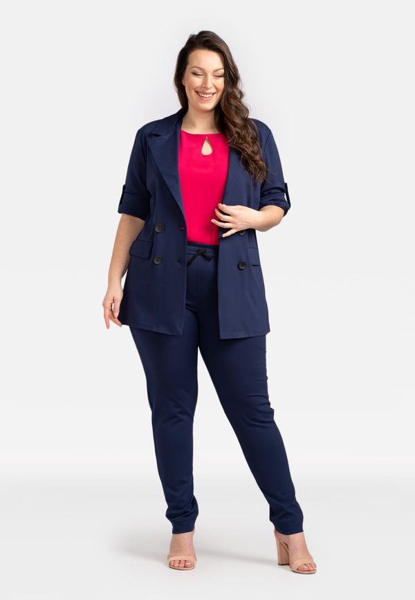 Karko Karko Woman's Jacket X221 Navy Blue