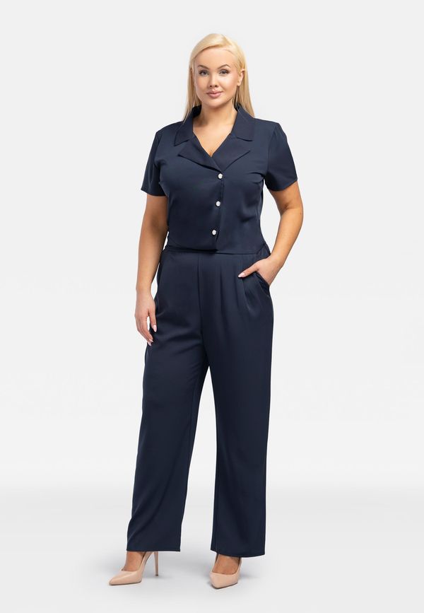 Karko Karko Woman's Jumpsuit Q265 Navy Blue