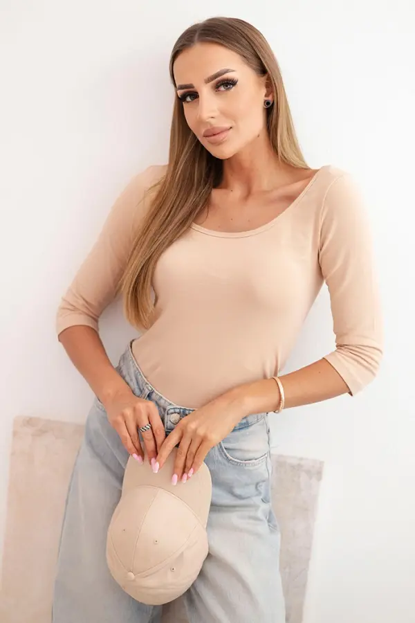 Kesi Kesi Blouse round neckline cappuccino