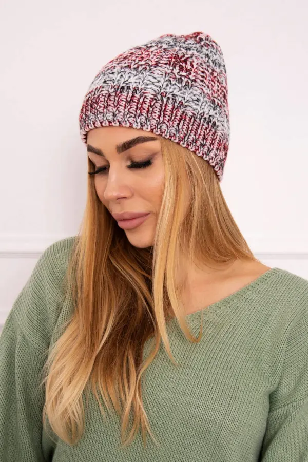 Kesi Kesi Cap with fleece Melisa K241 orange+gray