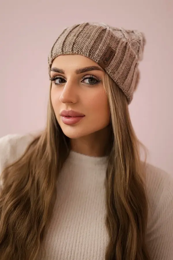 Kesi Kesi Cap with fleece Milano K203 ecru melange+light beige