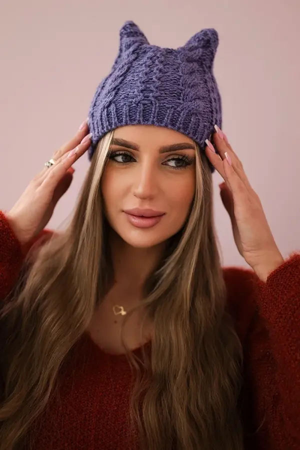 Kesi Kesi Cap with fleece Rabbid K237 light purple