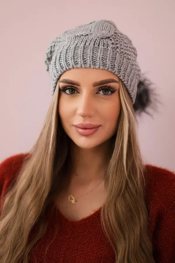 Kesi Kesi Cap with fleece Sandra K210 light gray