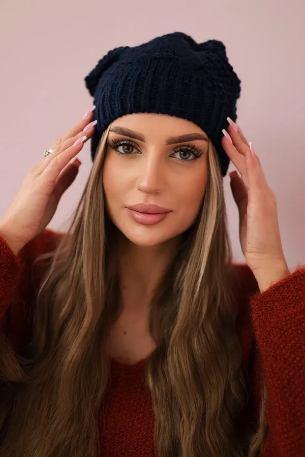 Kesi Kesi Cap with fleece Sandra K210 navy blue