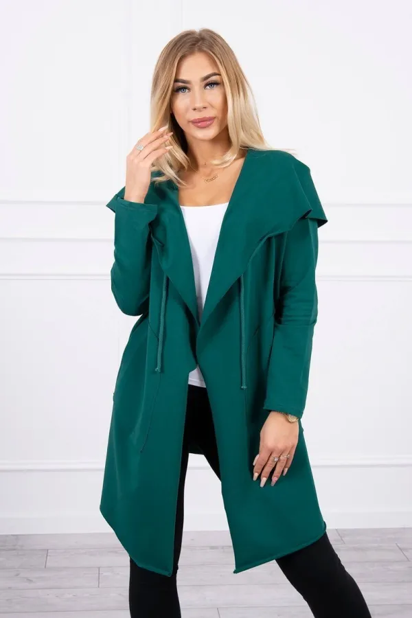 Kesi Kesi Cape with a loose hood green