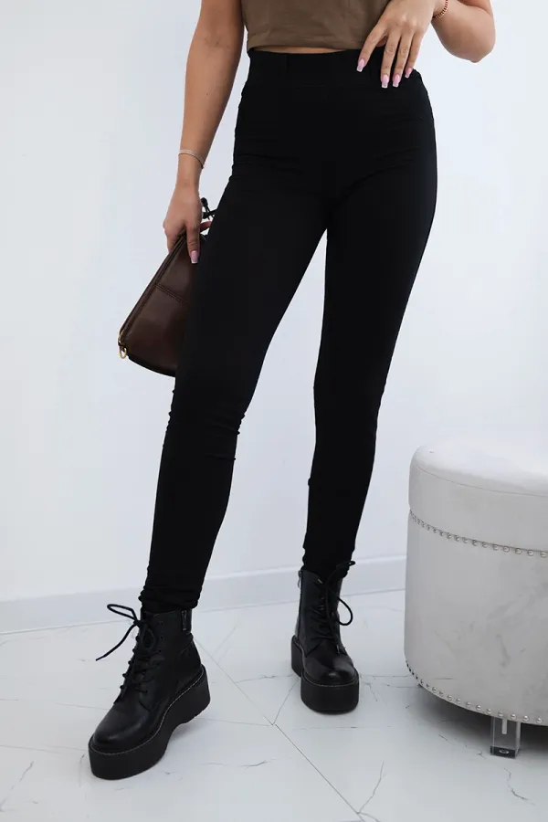 Kesi Kesi Cotton trousers with back pockets black