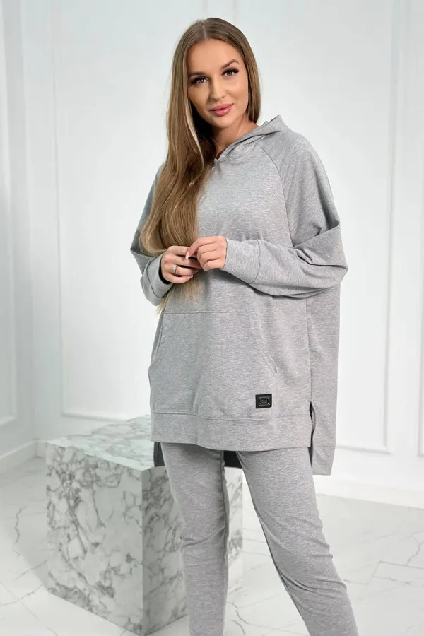 Kesi Kesi Set with a hoodie gray