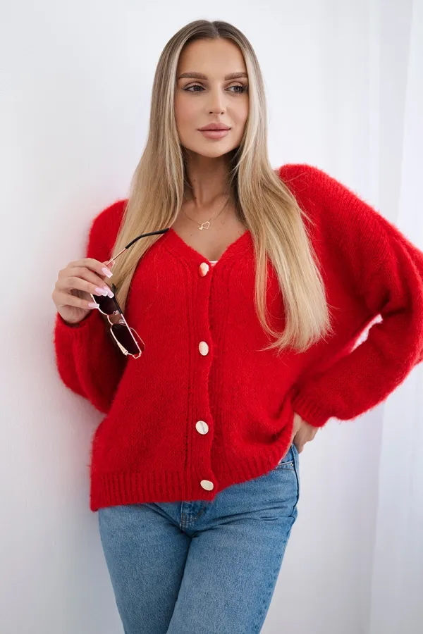 Kesi Włoski Kesi Włoski Button-down sweater red