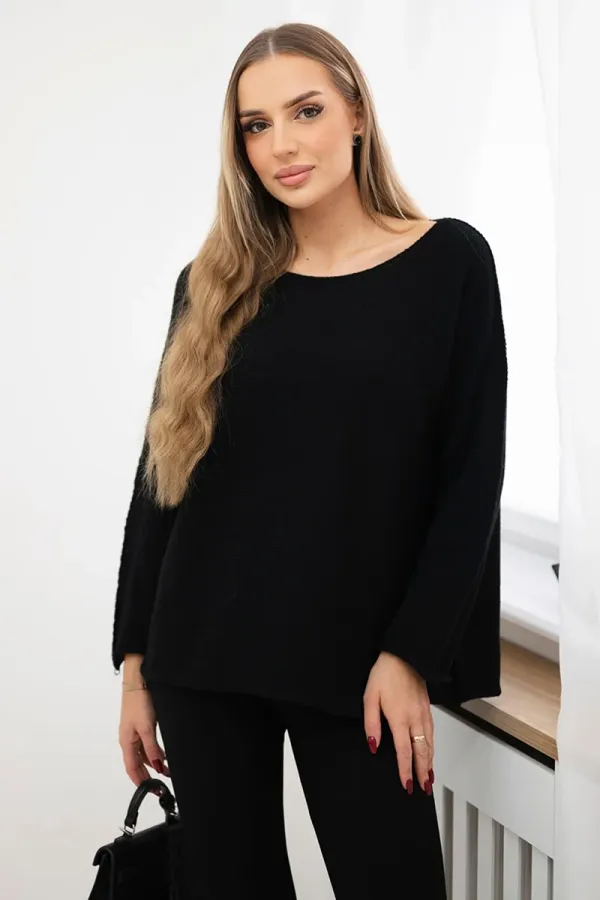 Kesi Włoski Kesi Włoski Crew neck sweater black