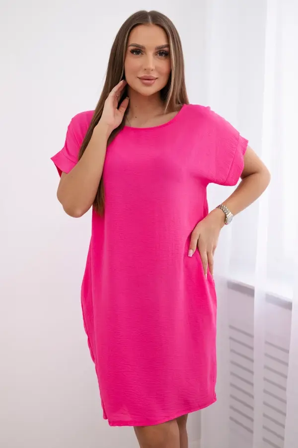 Kesi Włoski Kesi Włoski Dress with pockets Pink