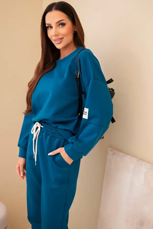 Kesi Włoski Kesi Włoski Set sweatshirt + pants buttery fabric nautical