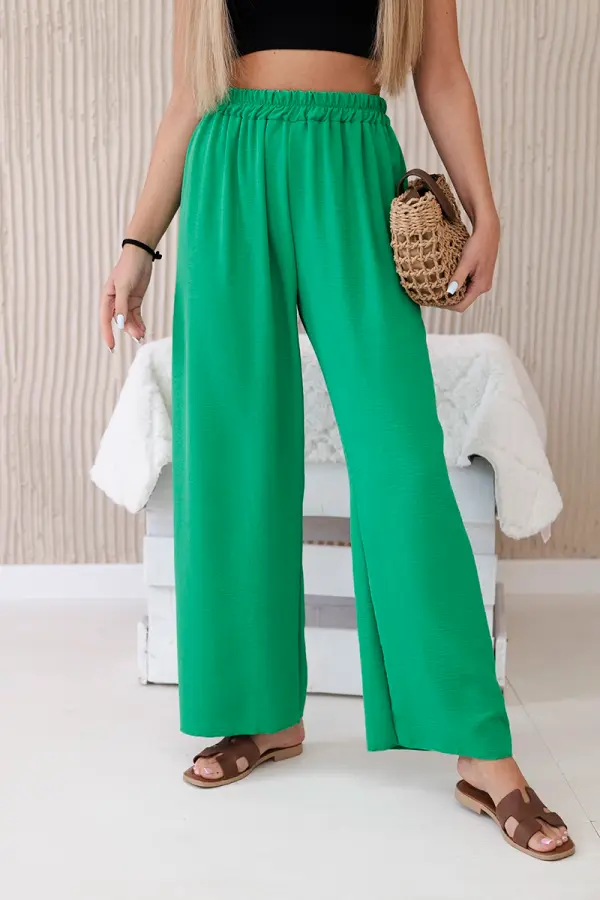 Kesi Włoski Kesi Włoski Wide-leg trousers green