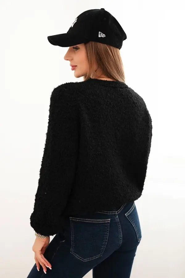Kesi Włoski Kesi Włoski Women's sweater made of soft mohair black