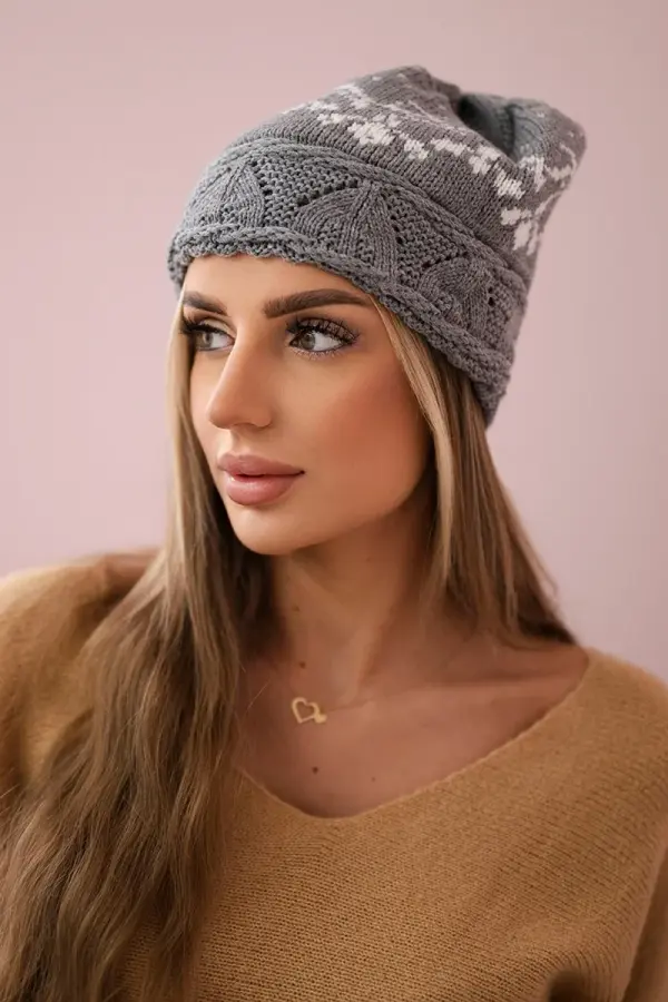 Kesi Kesi Women's cap Kira K374 light gray