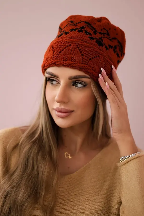 Kesi Kesi Women's cap Kira K374 mustard+black