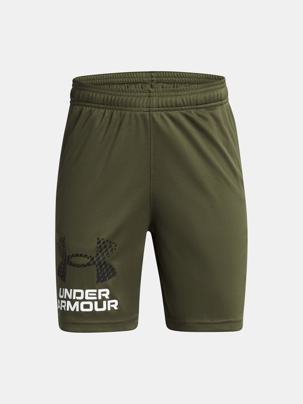 Under Armour Khaki Boys' Sports Shorts Under Armour UA Tech Logo Shorts