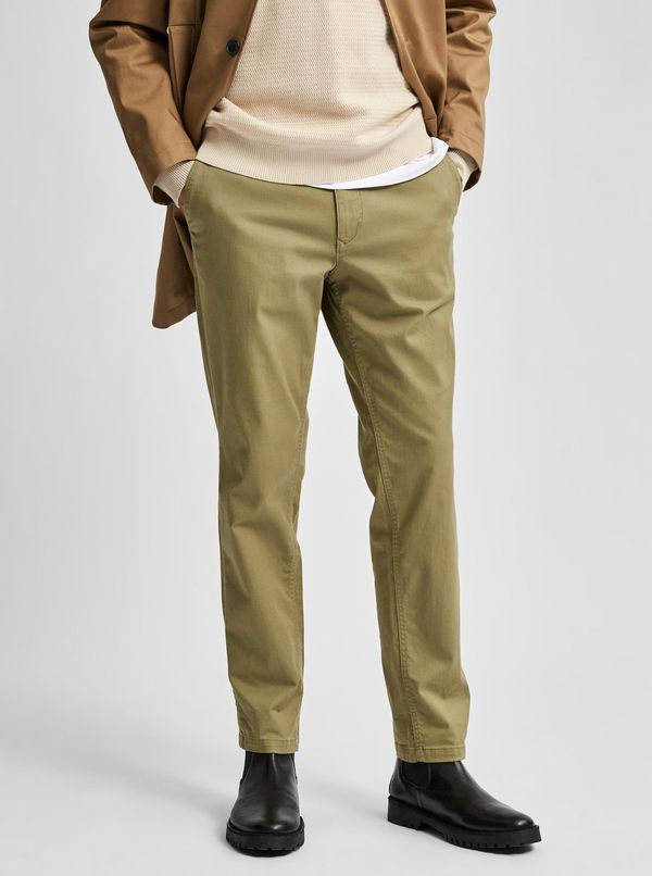 Selected Homme Khaki chino pants Selected Homme Miles - Men's