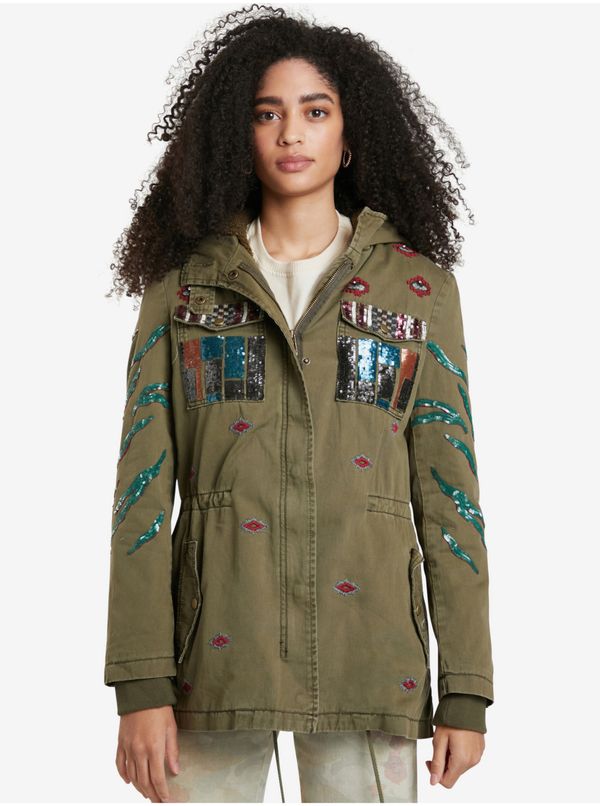 DESIGUAL Khaki Desigual Flix Lightweight Jacket - Women