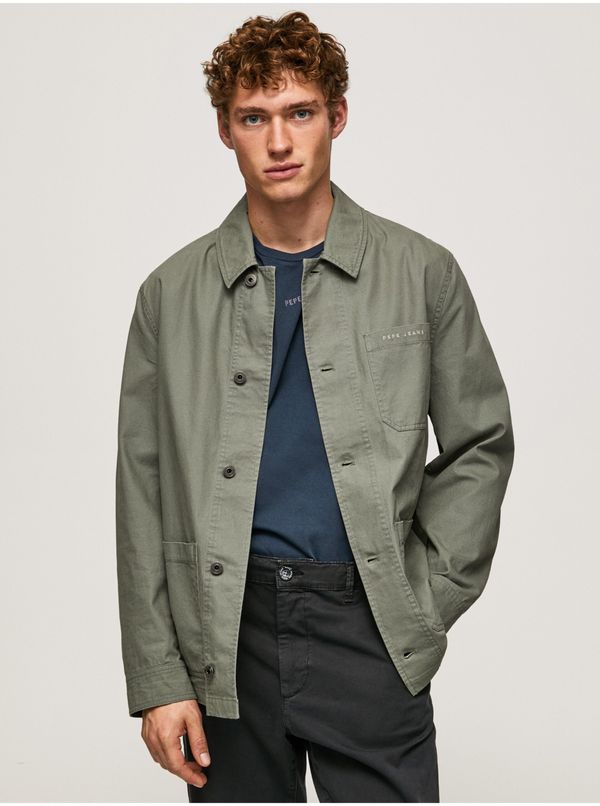 Pepe Jeans Khaki Mens Light Jacket Pepe Jeans - Men