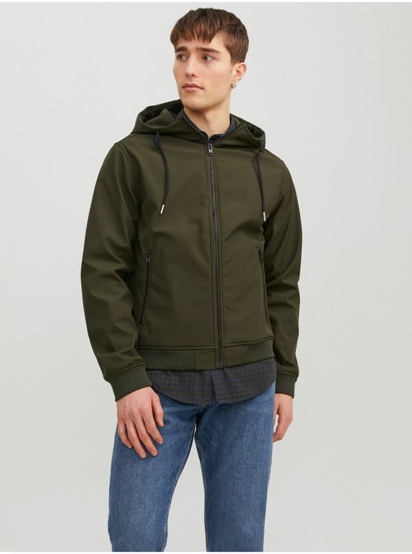 Jack & Jones Khaki Mens Light Softshell Jack Jack & Jones Basic - Men