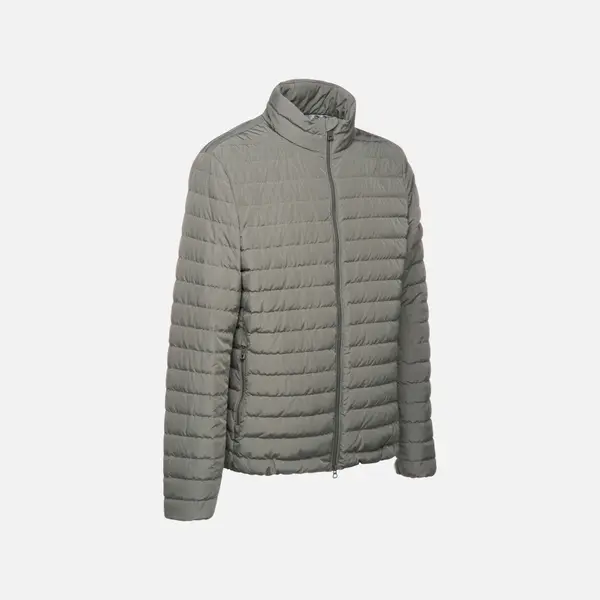 GEOX Khaki Men's Quilted Jacket Geox Warrens - Mens