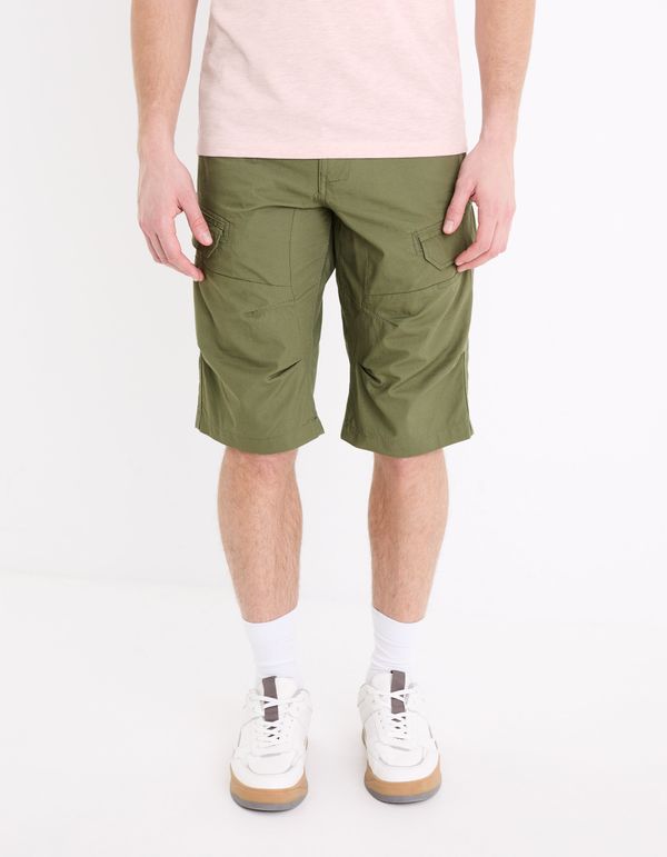 Celio Khaki Men's Shorts Celio Bocourtbm1