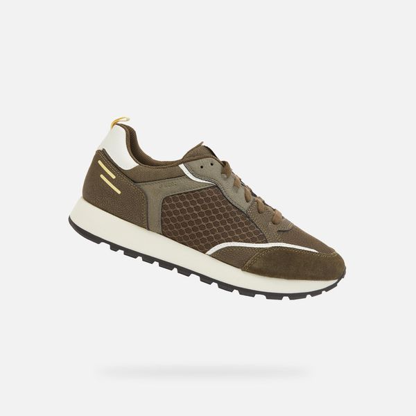 GEOX Khaki men's sneakers Geox Partenio - Men's