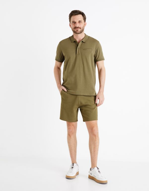 Celio Khaki Men's Tracksuit Shorts Celio Docomfort