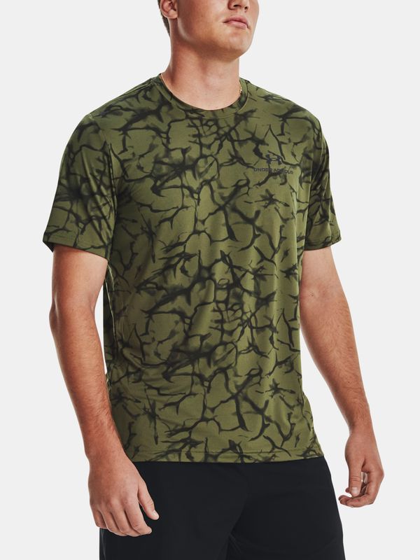 Under Armour Khaki Sports T-Shirt Under Armour UA Rush Energy Print SS