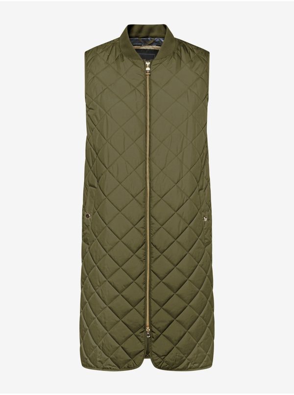 GEOX Khaki women's long quilted vest Geox - Women's