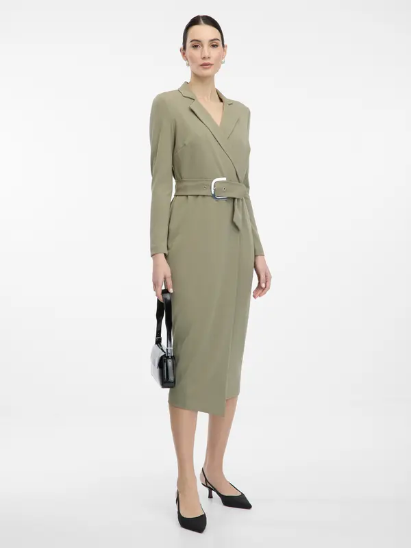 Orsay Khaki women's midi dress ORSAY - Women's