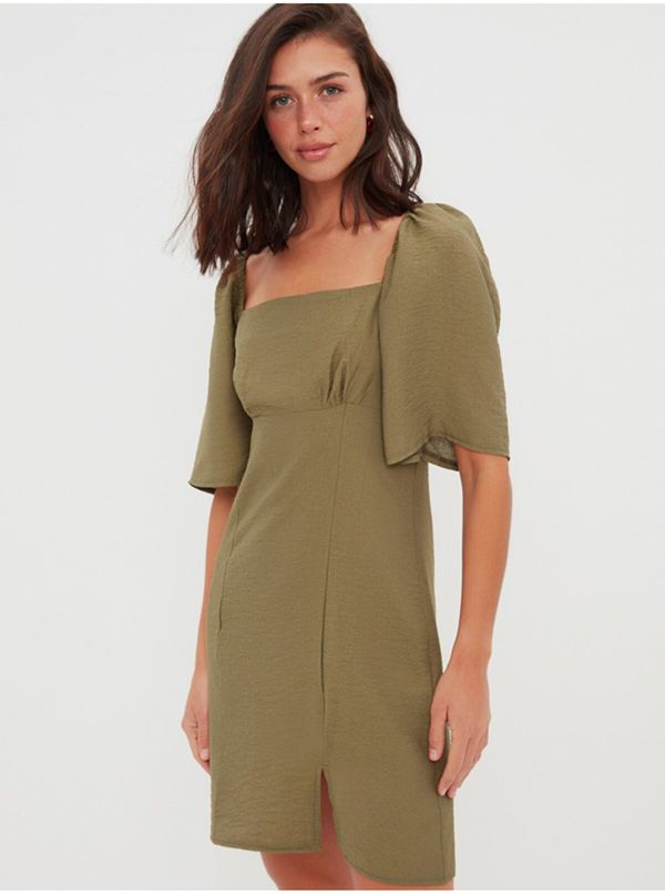 Trendyol Khaki Women's Short Dress with Loose Sleeves Trendyol - Women's