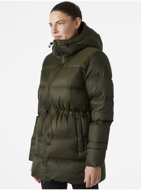 Helly Hansen Khaki women's winter quilted down jacket HELLY HANSEN W ESSENCE - Women