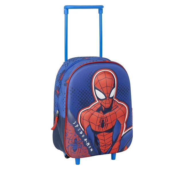 Spiderman KIDS BACKPACK TROLLEY 3D SPIDERMAN