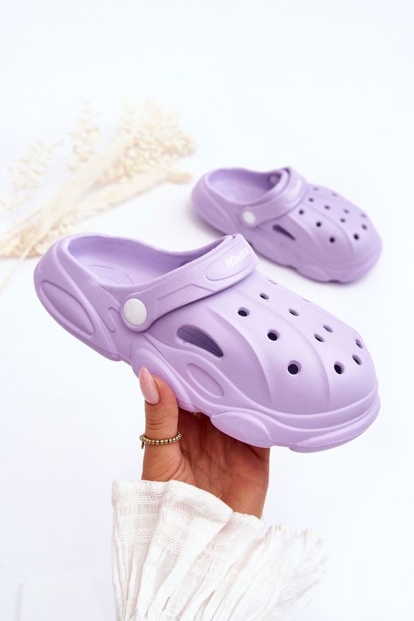 Kesi Kids foam slippers Crocs purple Cloudy