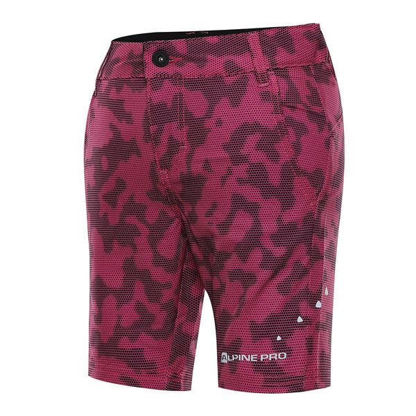 ALPINE PRO Kids quick-drying softshell shorts ALPINE PRO TRENTO 2 magenta variant PA