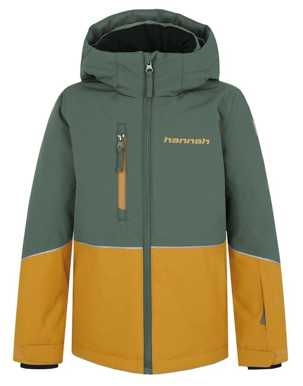 HANNAH Kids ski winter jacket Hannah ANAKIN JR dark forest/golden yellow