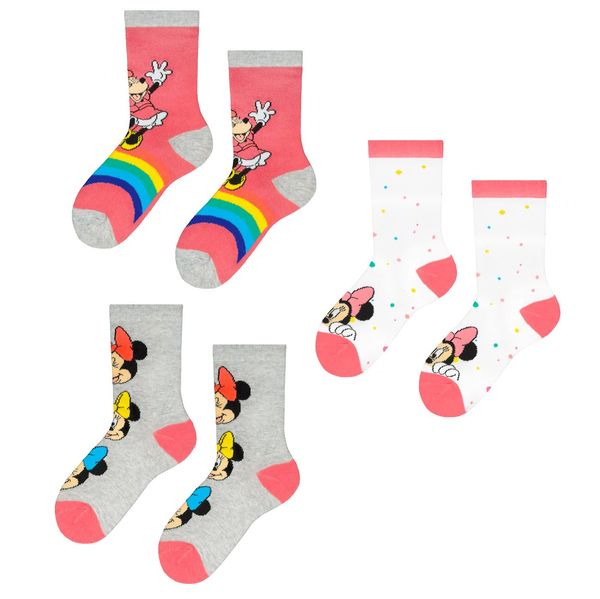 Licensed Kids socks Minnie 3P Frogies