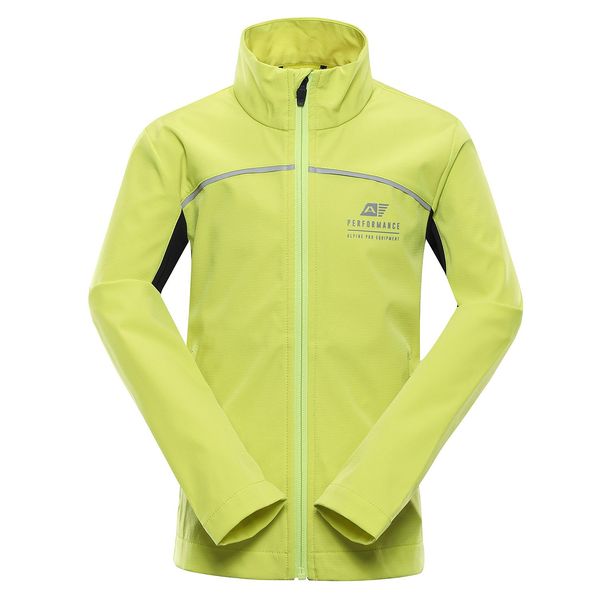 ALPINE PRO Kids softshell jacket with membrane ALPINE PRO GEROCO sulphur spring