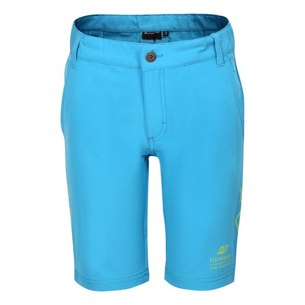 ALPINE PRO Kids softshell shorts ALPINE PRO COLO neon atomic blue