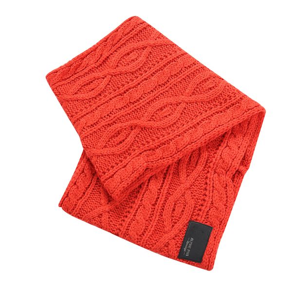 ALPINE PRO Knitted round scarf ALPINE PRO GOZONE cherry tomato