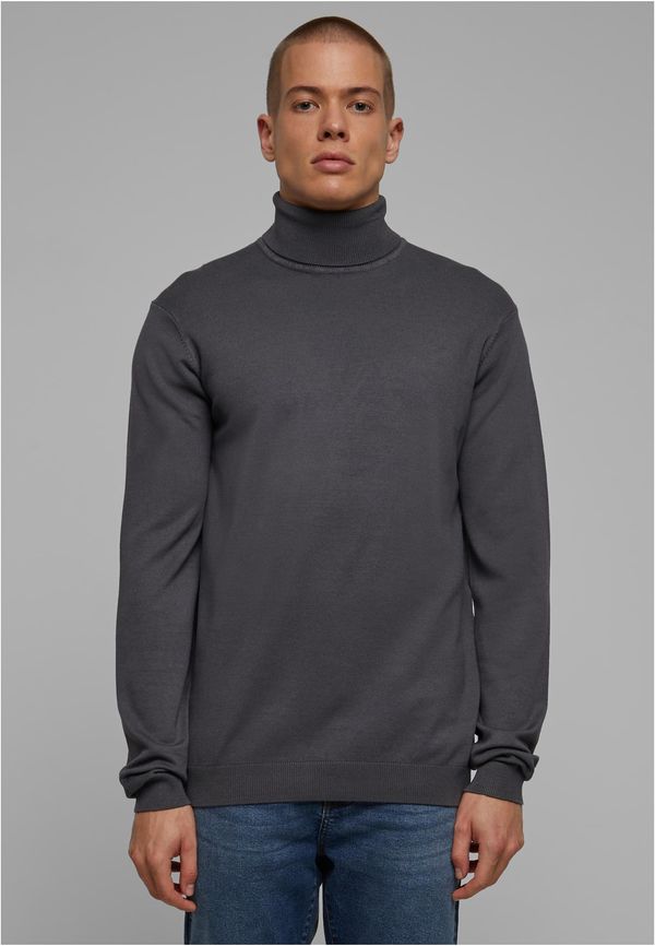 UC Men Knitted turtleneck dark grey