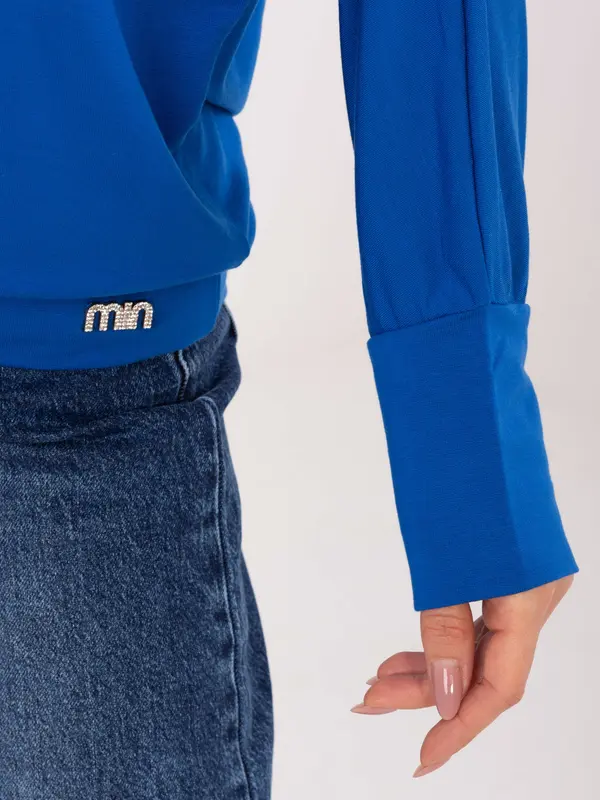 RELEVANCE Kobaltna bluza z dolgimi rokavi