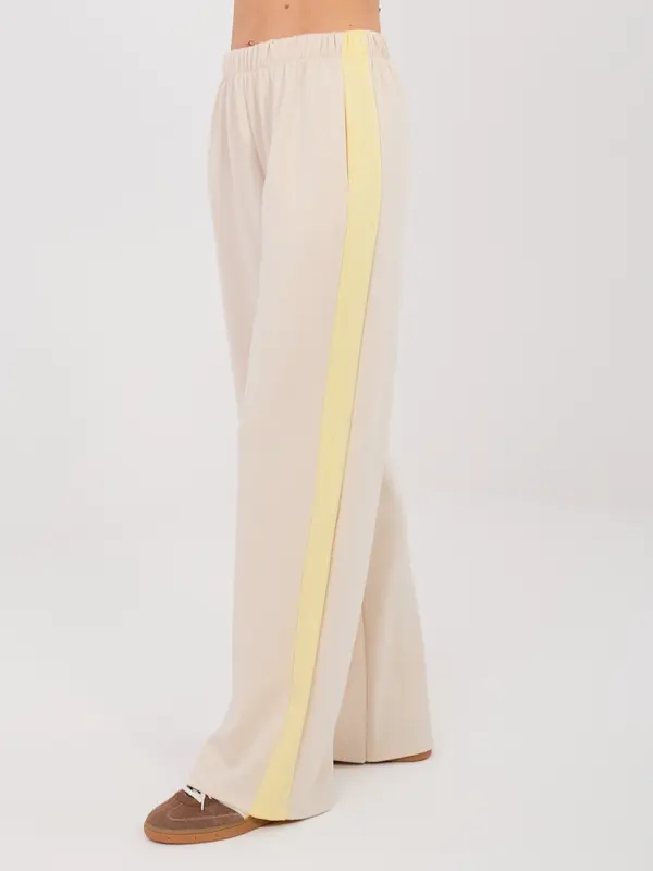 RUE PARIS Komplet črtastih hlač