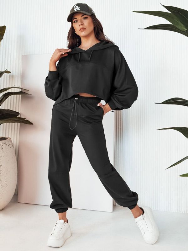 DStreet Komplet damski dresowy BISTAN czarny Dstreet