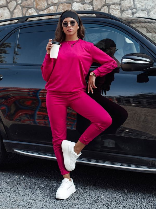 DStreet Komplet damski dresowy MILIAN fuksja Dstreet