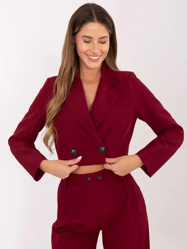 RUE PARIS Komplet-IT-KMPL-FL9019.08P-burgundy