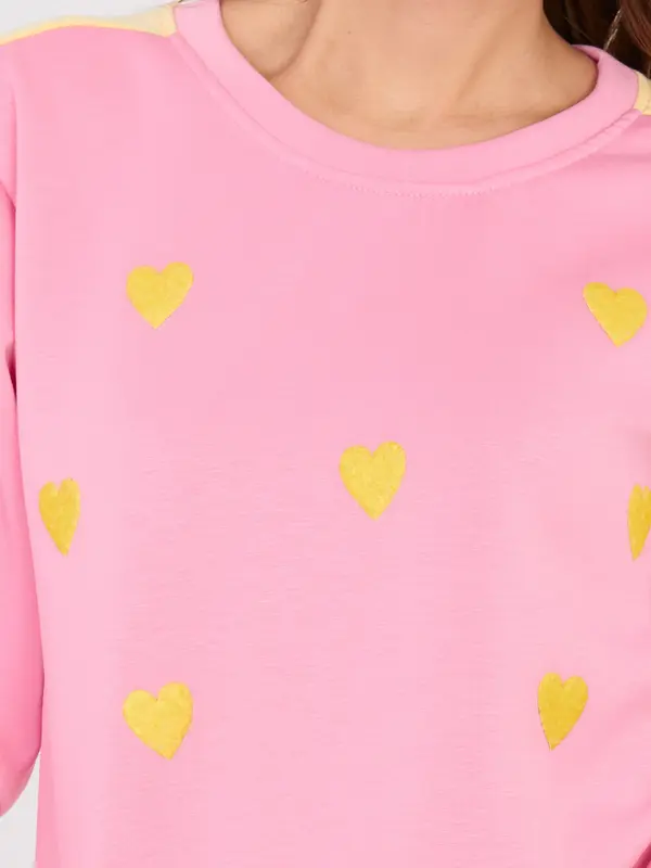 RUE PARIS Komplet roza džersija